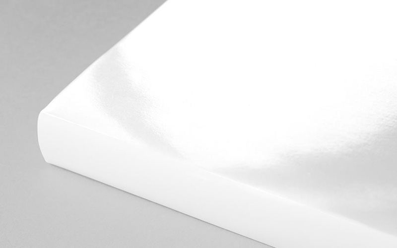 Foto af en blank laminering