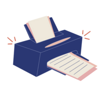 Illustration af en printer